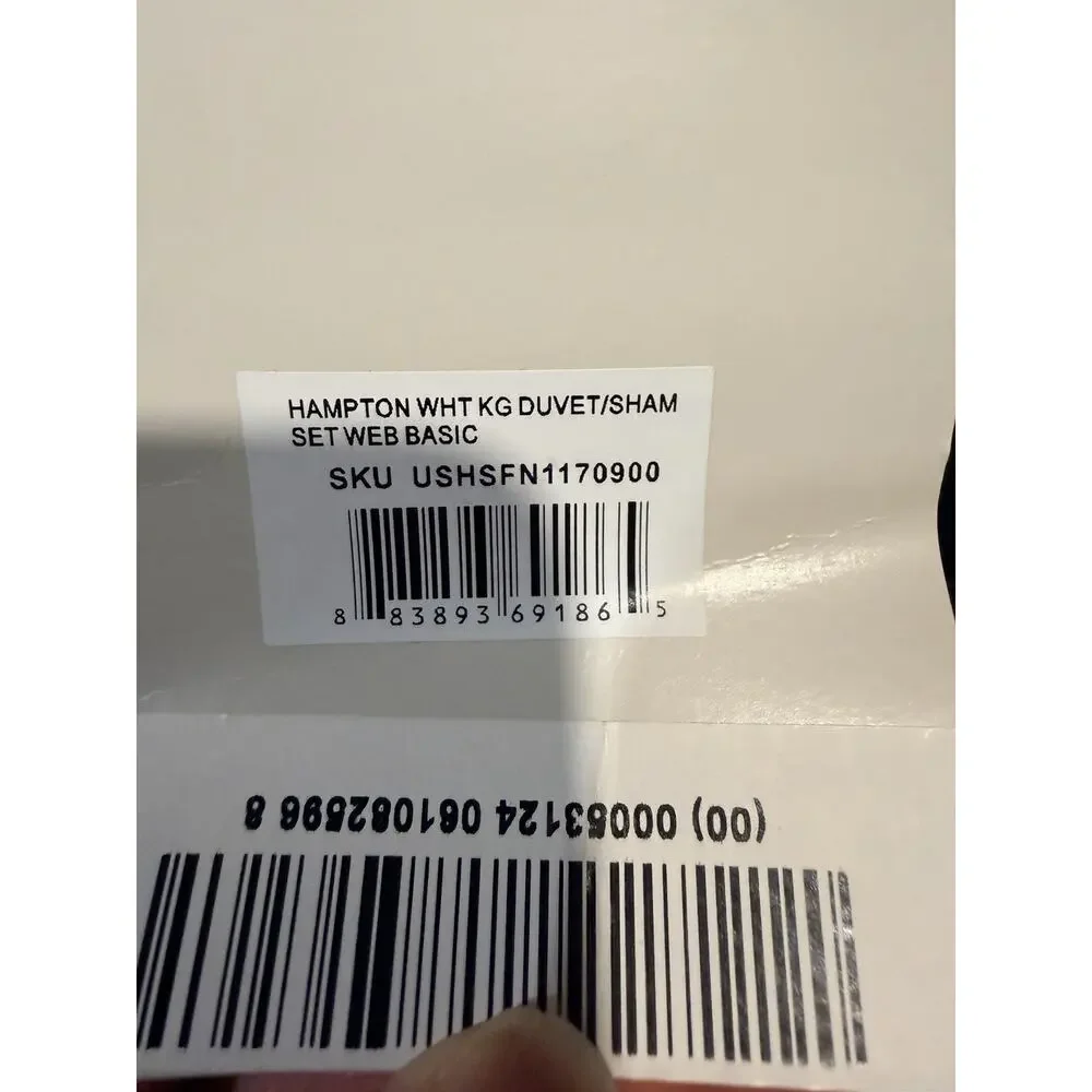 Nautica Home Hampton King White Duvet Cover Set Includes Duvet Cover & Shams